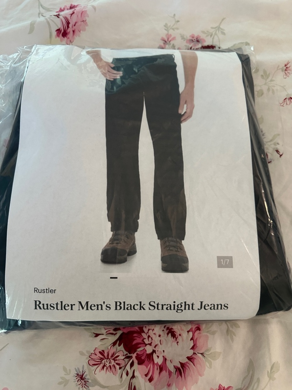 Rustler Men's Black Straight Jeans - Picture 9 of 9
